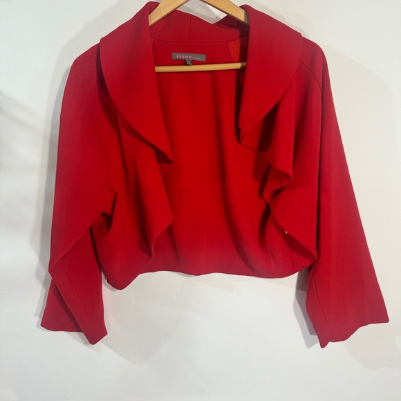 Issue New York Jackets & Blazers - New Issue New York Red Ruffle Jacket